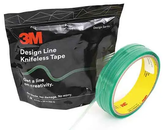 3M Design Line Knifeless Tape KTS-DL1, Green, 3.5mm X 50m, Made In USA